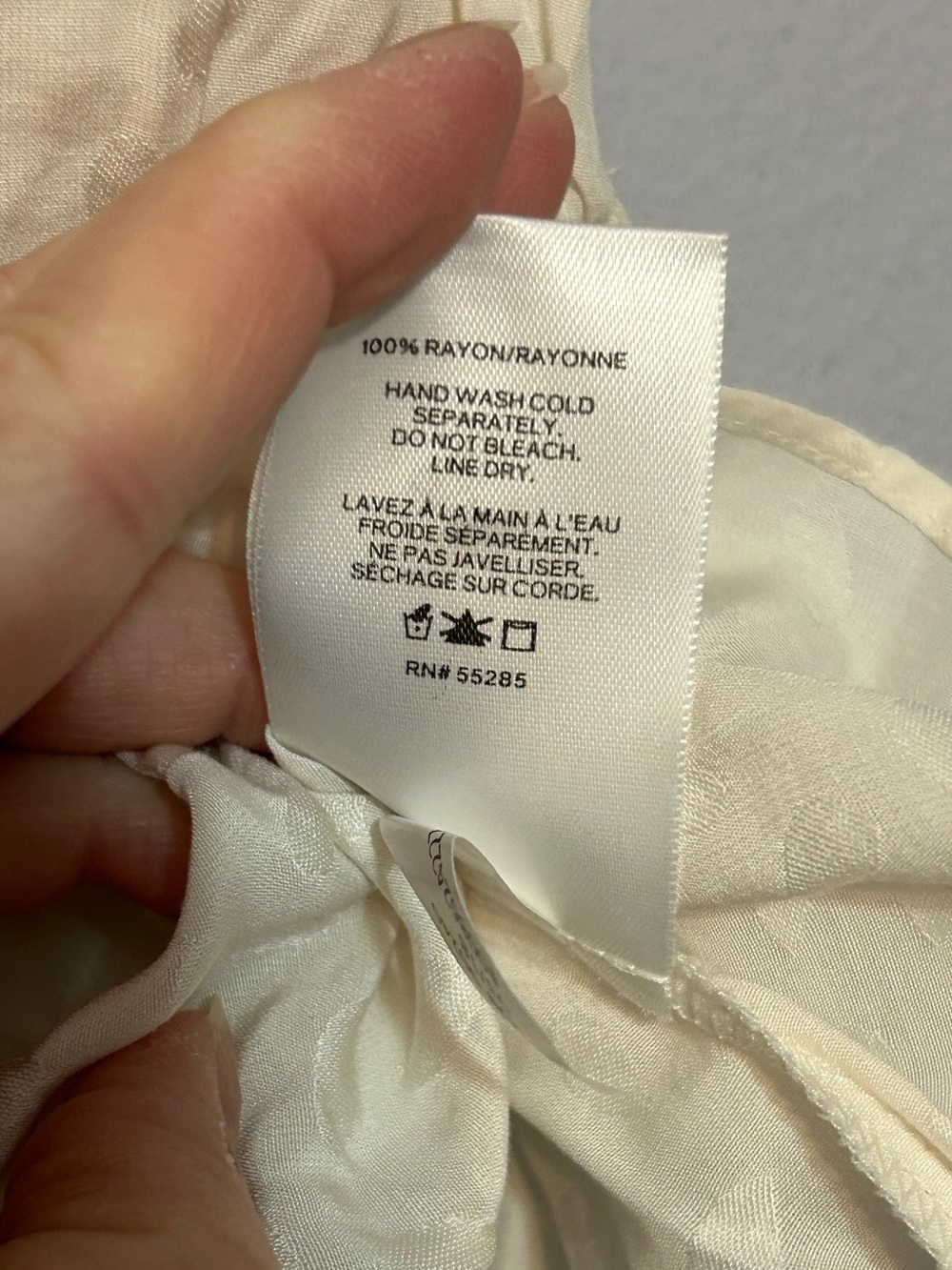 Express Ivory Crossover Blouse - Picture 9 of 9